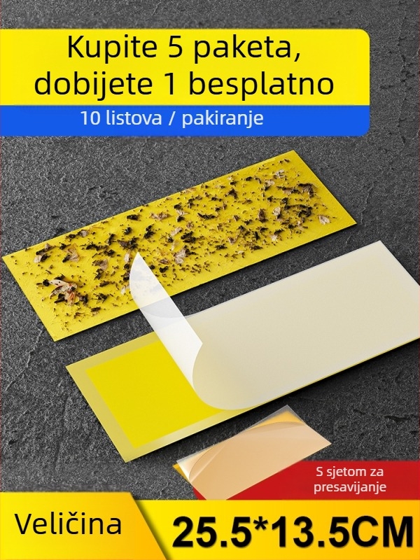 Ljepljivi papir za hvatanje muha za lampu — ploča za hvatanje insekata, pokriće 10 m², mrežni materijal od viskoze, bez baterije, univerzalni stil