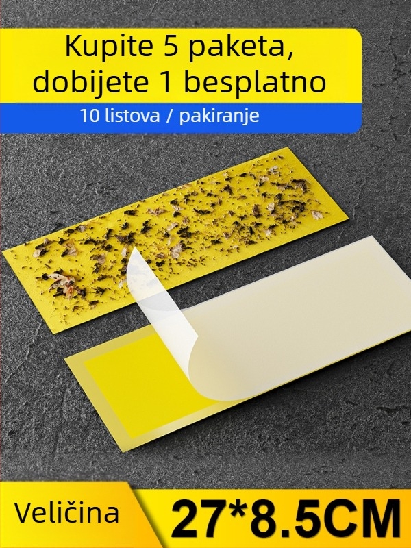 Ljepljivi papir za hvatanje muha za lampu — ploča za hvatanje insekata, pokriće 10 m², mrežni materijal od viskoze, bez baterije, univerzalni stil