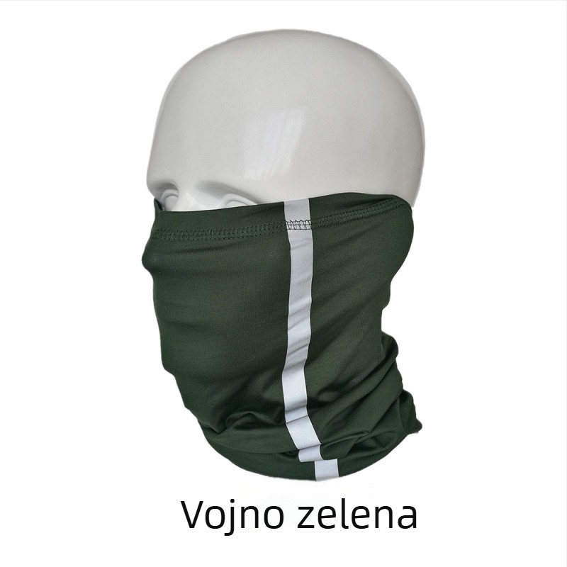 Višenamjenski šal za glavu s reflektirajućom trakom za trčanje i vanjske sportove, ljetna zaštita od sunca i zaštita od prašine, ručnik za lice