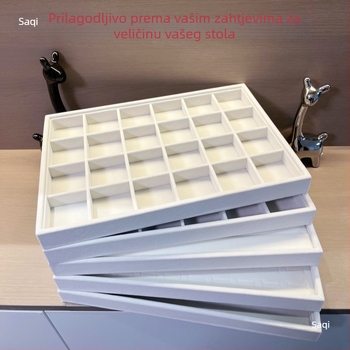 Metalni izložbeni pladanj za nakit, jednoslojni organizator za prstene i narukvice, umjetnički stil, proljeće 2025 izdanje