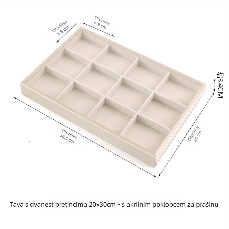 Kutija za nakit s poklopcem - pravokutna pladnja od flanelne, jedan sloj, umjetnicki stil, šivanje