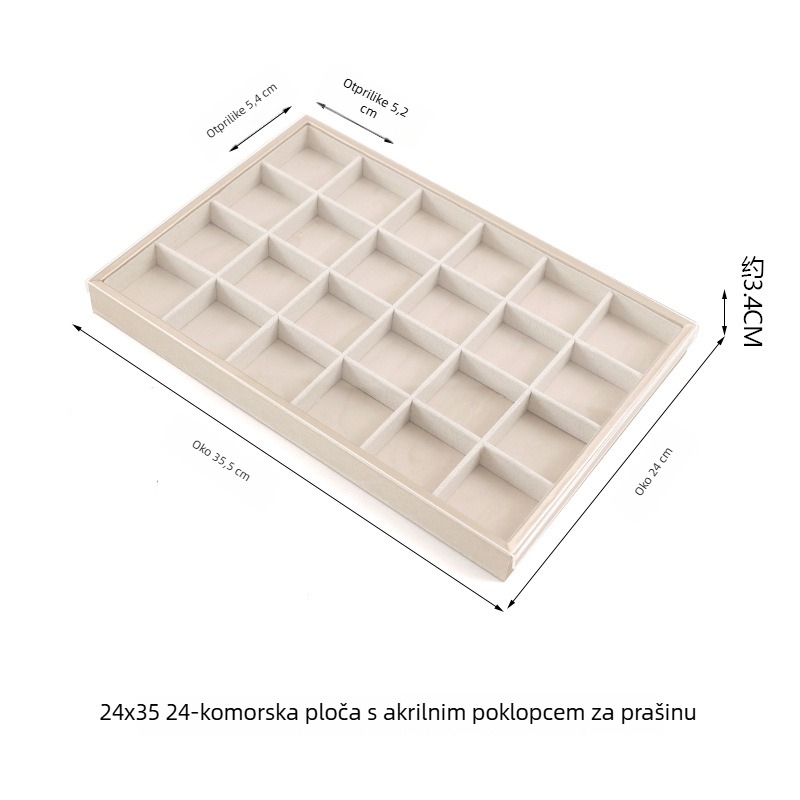 Kutija za nakit s poklopcem - pravokutna pladnja od flanelne, jedan sloj, umjetnicki stil, šivanje
