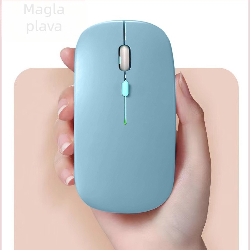 Bežični miš s dvostrukim načinom povezivanja 2.4G i Bluetooth, 1600 DPI, domet 10 m, punjiv, ergonomski