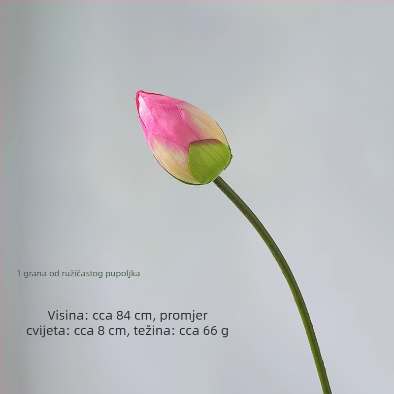 Umjetni lotosov cvijet od svilenih cvjetova – ručno oblikovan, model 980826380, namijenjen za vjenčanja, vanjske prostore, rekvizite za fotografije, kućna dekoracija