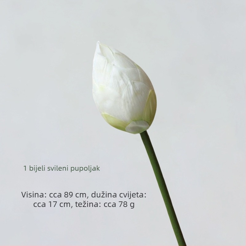 Umjetni lotosov cvijet od svilenih cvjetova – ručno oblikovan, model 980826380, namijenjen za vjenčanja, vanjske prostore, rekvizite za fotografije, kućna dekoracija