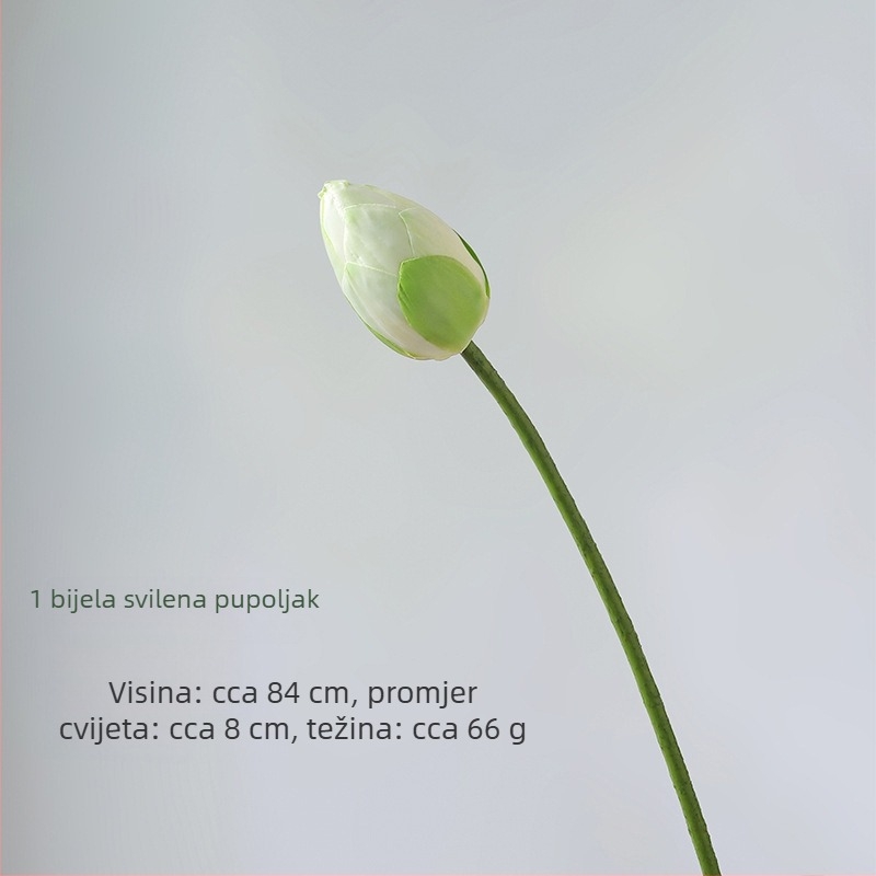 Umjetni lotosov cvijet od svilenih cvjetova – ručno oblikovan, model 980826380, namijenjen za vjenčanja, vanjske prostore, rekvizite za fotografije, kućna dekoracija