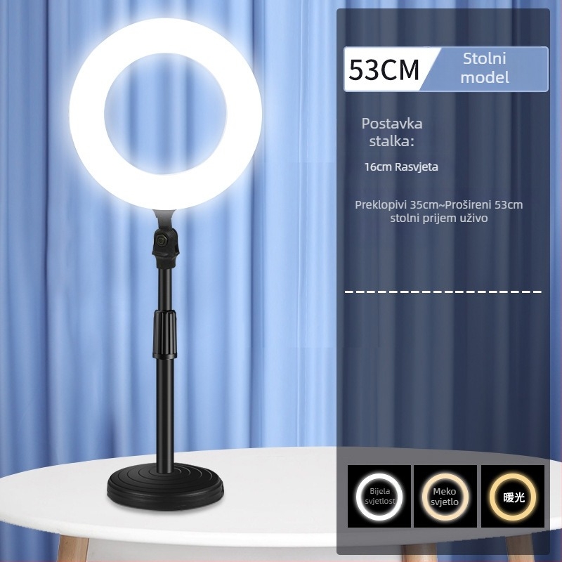 Waite svjetlo za dopunu za live streaming s trobojnom temperaturom, ≤10W, 110V