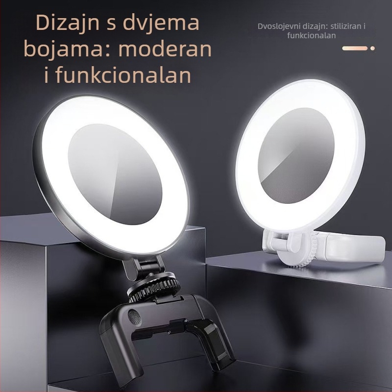 Mini svjetlo za fotografiranje, džepno svjetlo u stilu K, s tri boje temperature, snaga ispod 10W, napon 2,8–3,7V