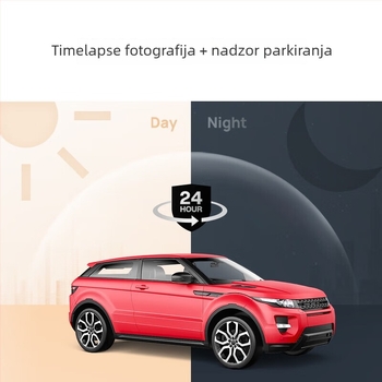 70Mai A400 automobilski video registrator: Panoramski dvostruki objektiv za nadzor parkiranja, 120°, 1600P, 5MP, otvor blende F2.0, TF kartica