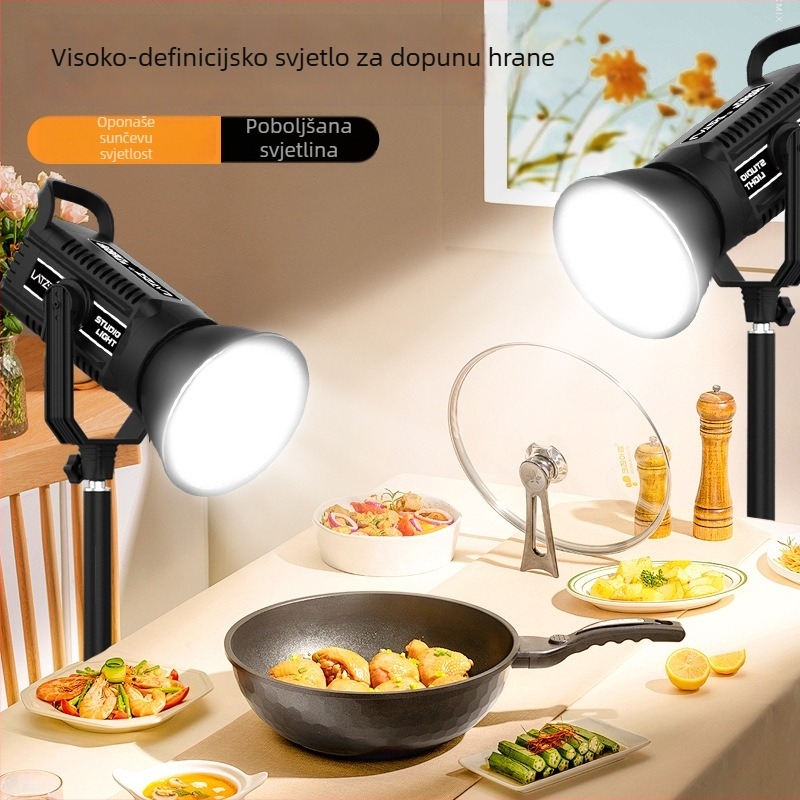 LATZZ Rasvjeta za dopunjavanje za livestream, fotografiju i kratke videozapise — 101–150W, 220V, Tri temperaturne postavke boje