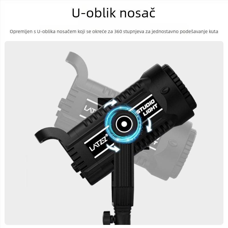LATZZ Rasvjeta za dopunjavanje za livestream, fotografiju i kratke videozapise — 101–150W, 220V, Tri temperaturne postavke boje