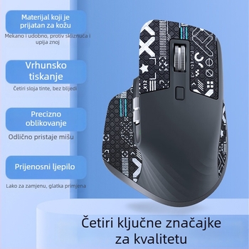 Warm Rice MX3 protuklizna naljepnica za miš, kompatibilno s Logitech MX Master 3/3s, materijal koža, prilagođeni uzorci