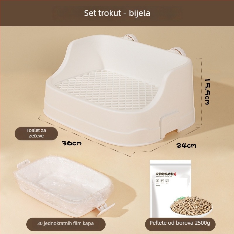 Weibi plastična toaletna posuda za kućne ljubimce – tip razdvojivog dizajna; materijal: plast; kapacitet: velik; podrijetlo: Šangaj; 30 komada u pakiranju