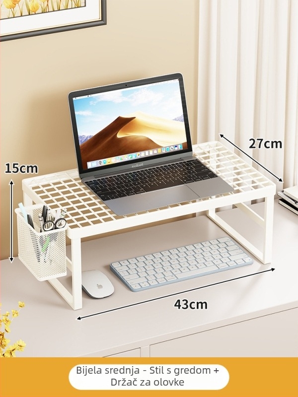 Stalak za notebook i računalo — rotirajući stolni viseći držač — model Afehkf-421651