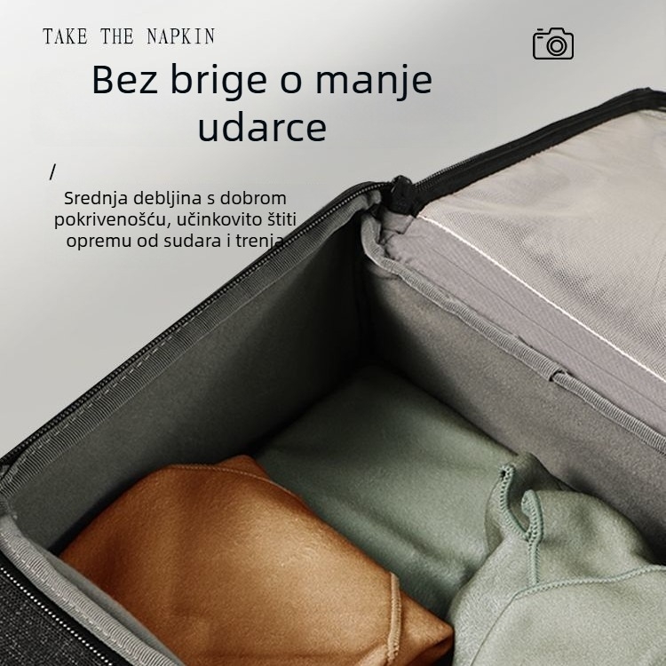 Torba za kameru od platna, jednobojni dizajn, podstava od platna, ergonomski stražnji panel, kompatibilna s DSLR i bezzrcalnim kamerama (Jesen 2020)