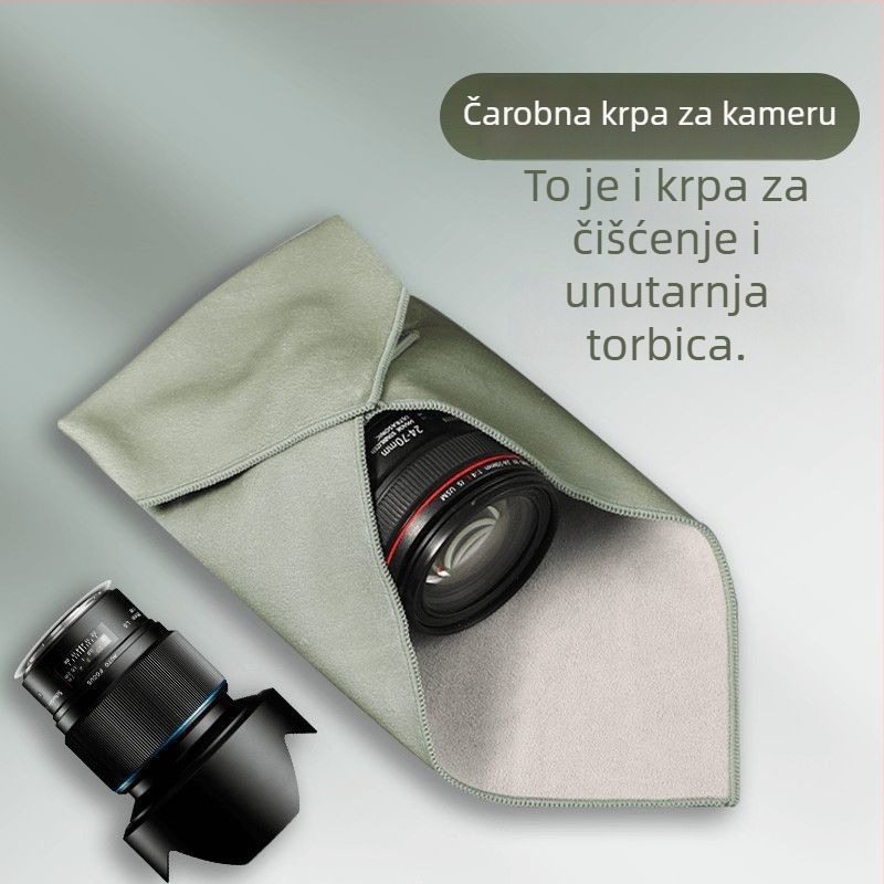 Torba za kameru od platna, jednobojni dizajn, podstava od platna, ergonomski stražnji panel, kompatibilna s DSLR i bezzrcalnim kamerama (Jesen 2020)