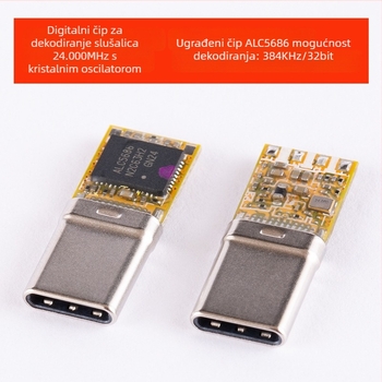 USB audio dekoder Bartok Y01, kompatibilan s Type-C portom