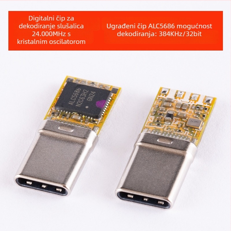 USB audio dekoder Bartok Y01, kompatibilan s Type-C portom