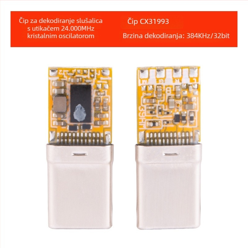 USB audio dekoder Bartok Y01, kompatibilan s Type-C portom