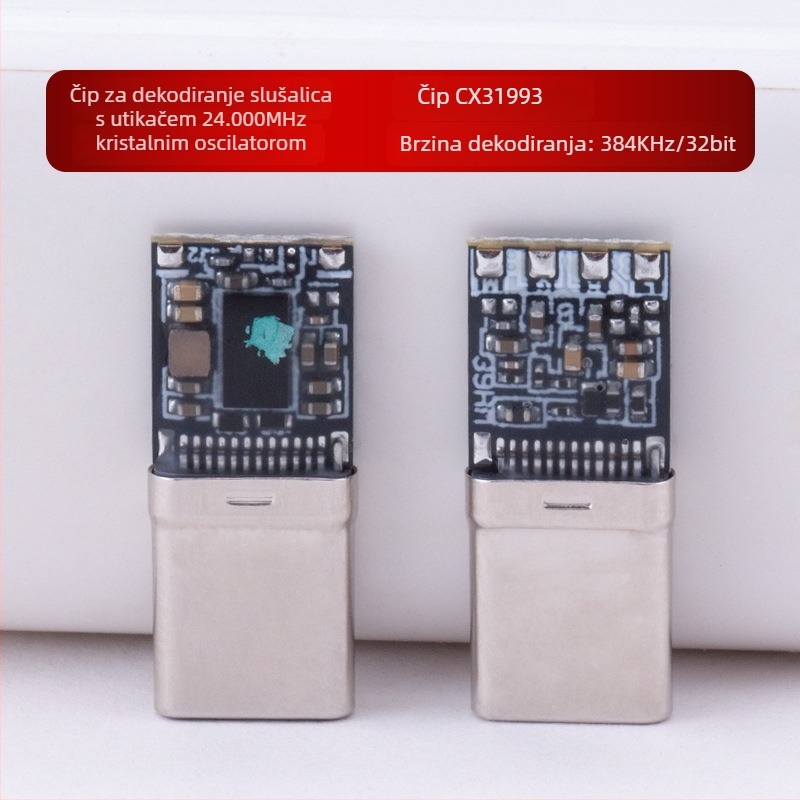 USB audio dekoder Bartok Y01, kompatibilan s Type-C portom