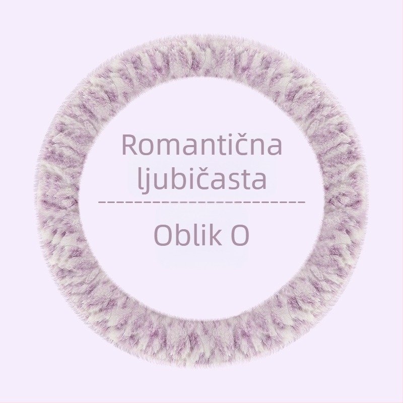 Navlaka za volan automobila – unisex, zimski model, umjetni pliš, protuklizni, minimalistički stil (Umjetni pliš, Univerzalna instalacija, Zima, Univerzalne marke automobila, Minimalistički stil)