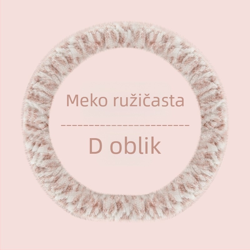 Navlaka za volan automobila – unisex, zimski model, umjetni pliš, protuklizni, minimalistički stil (Umjetni pliš, Univerzalna instalacija, Zima, Univerzalne marke automobila, Minimalistički stil)