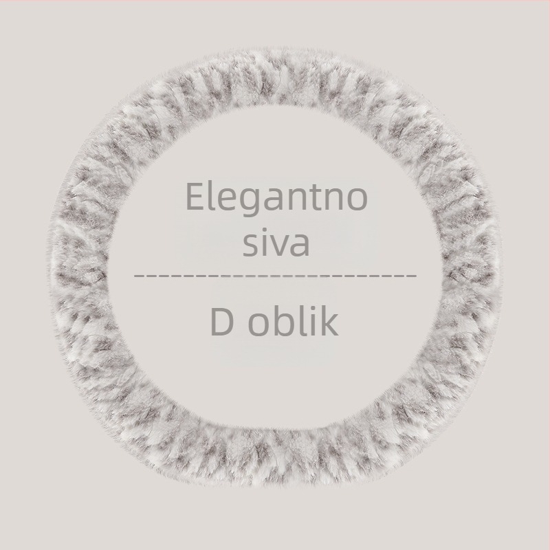 Navlaka za volan automobila – unisex, zimski model, umjetni pliš, protuklizni, minimalistički stil (Umjetni pliš, Univerzalna instalacija, Zima, Univerzalne marke automobila, Minimalistički stil)