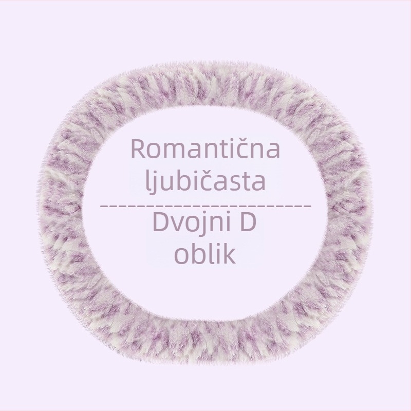 Navlaka za volan automobila – unisex, zimski model, umjetni pliš, protuklizni, minimalistički stil (Umjetni pliš, Univerzalna instalacija, Zima, Univerzalne marke automobila, Minimalistički stil)