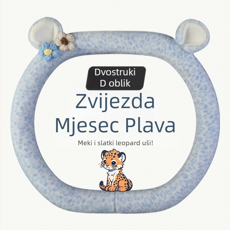 Navlaka za volan od pliša - originalni stil, zimska uporaba, univerzalna kompatibilnost, materijal: umjetni pliš