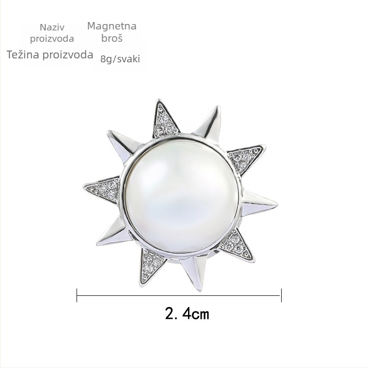 Ovratnički pin, koreanskog stila, unisex, legura, elektroplatiranje