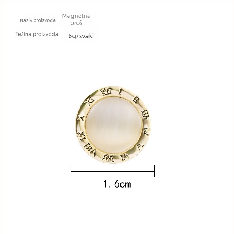 Ovratnički pin, koreanskog stila, unisex, legura, elektroplatiranje