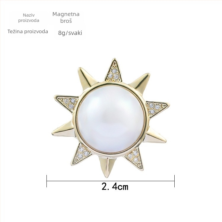 Ovratnički pin, koreanskog stila, unisex, legura, elektroplatiranje