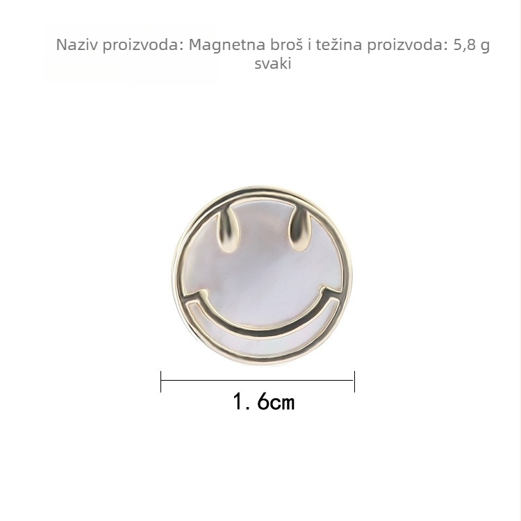 Ovratnički pin, koreanskog stila, unisex, legura, elektroplatiranje