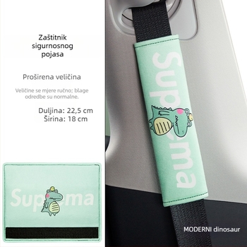 Navlaka za ramenski dio sigurnosnog pojasa s crtić dizajnom, poliester, prilagodljivo, otisak logotipa, privatna oznaka dostupna