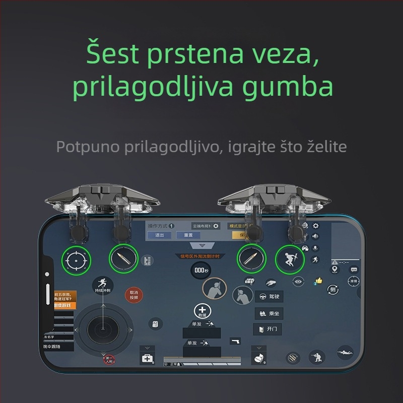 Game kontroler JS-65 za Android telefon, USB sučelje, bežična veza, bez vibracije, ABS+metal konstrukcija, težina 31 g
