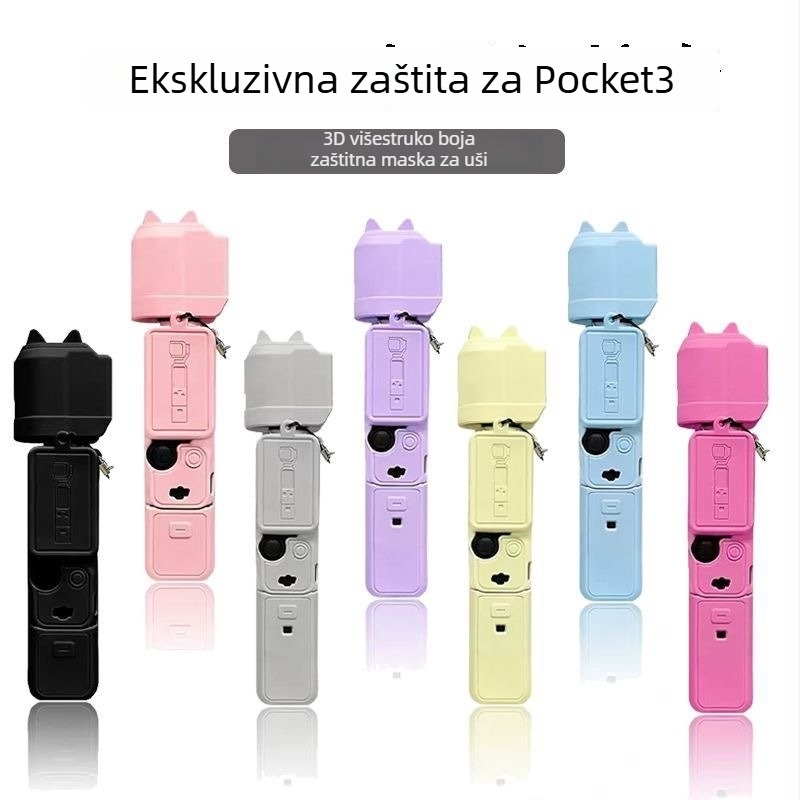 Pocket3 silikon zaštitna futrola za DJI Osmo Pocket 3 sa zaštitom leće i poklopcem za prašinu
