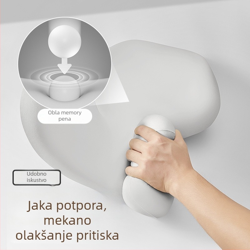 Auto jastuk za glavu i lumbalni jastuk za vožnju, podrška vrata, punilo od memorijske pamucne, vanjski materijal najlon-spandeks, univerzalna prilagodba za sve sezone