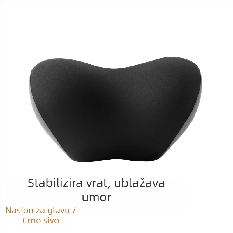 Auto jastuk za glavu i lumbalni jastuk za vožnju, podrška vrata, punilo od memorijske pamucne, vanjski materijal najlon-spandeks, univerzalna prilagodba za sve sezone