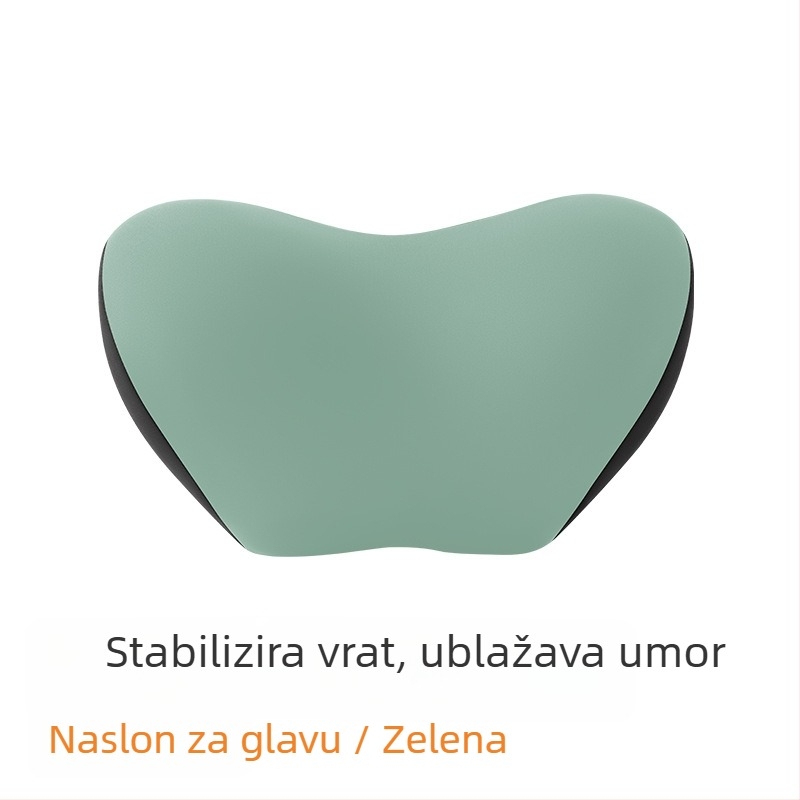 Auto jastuk za glavu i lumbalni jastuk za vožnju, podrška vrata, punilo od memorijske pamucne, vanjski materijal najlon-spandeks, univerzalna prilagodba za sve sezone