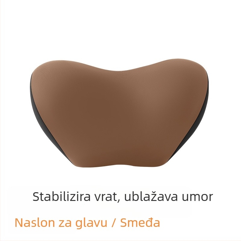Auto jastuk za glavu i lumbalni jastuk za vožnju, podrška vrata, punilo od memorijske pamucne, vanjski materijal najlon-spandeks, univerzalna prilagodba za sve sezone