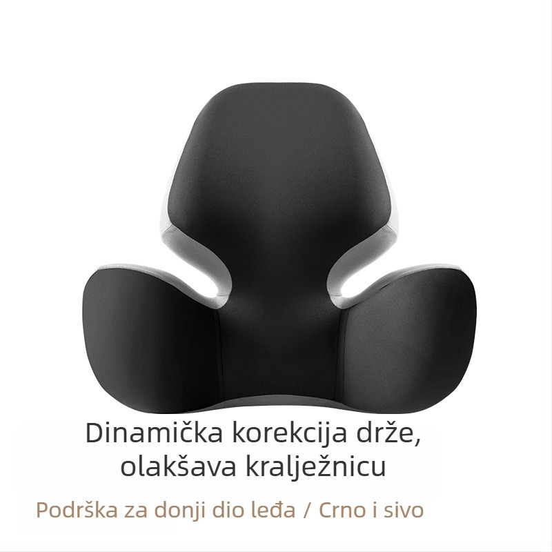 Auto jastuk za glavu i lumbalni jastuk za vožnju, podrška vrata, punilo od memorijske pamucne, vanjski materijal najlon-spandeks, univerzalna prilagodba za sve sezone