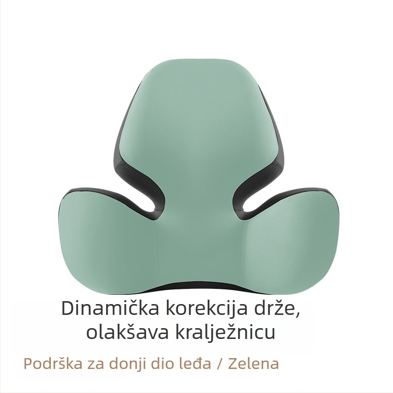 Auto jastuk za glavu i lumbalni jastuk za vožnju, podrška vrata, punilo od memorijske pamucne, vanjski materijal najlon-spandeks, univerzalna prilagodba za sve sezone