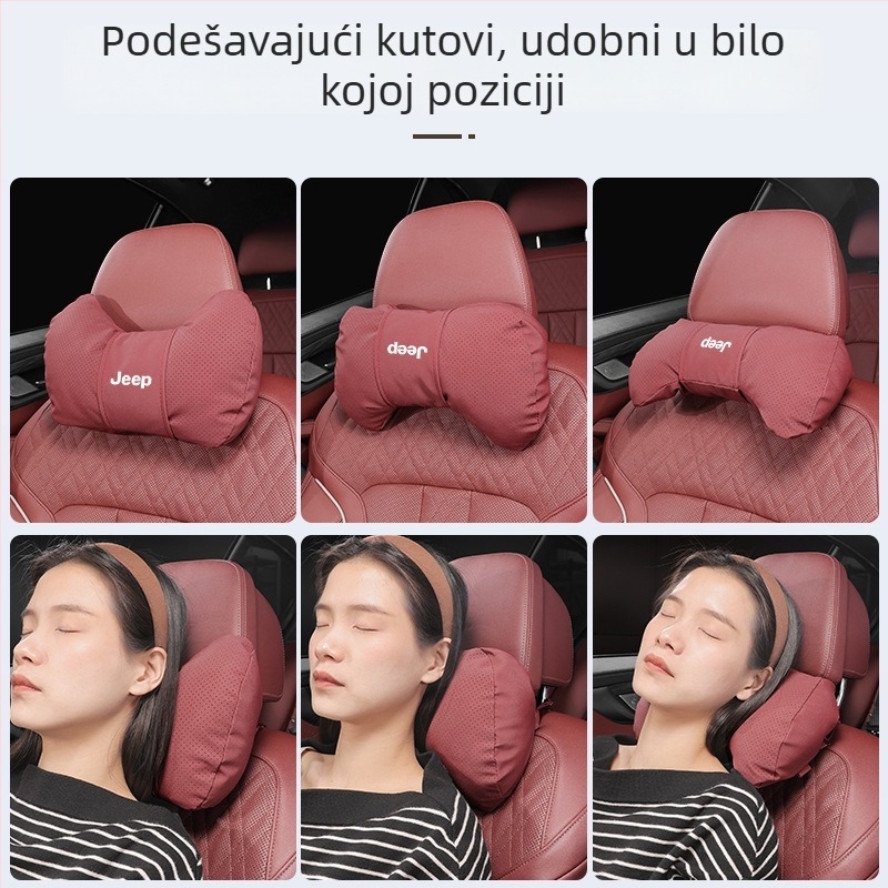 Jastuk za naslon glave i lumbalni jastuk za Jeep Wrangler, Compass, Liberty, Cherokee – za sve sezone, jednostavan stil