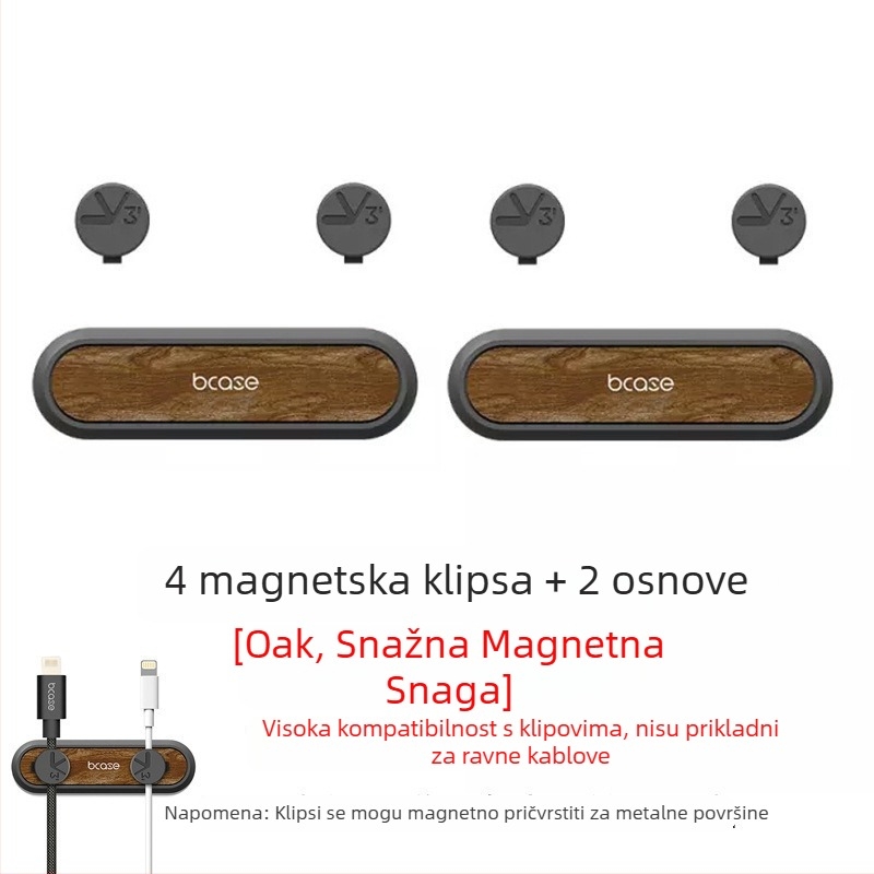 Magnetski navijač za kablove i stolni organizator za Android punjače