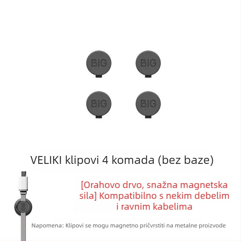 Magnetski navijač za kablove i stolni organizator za Android punjače