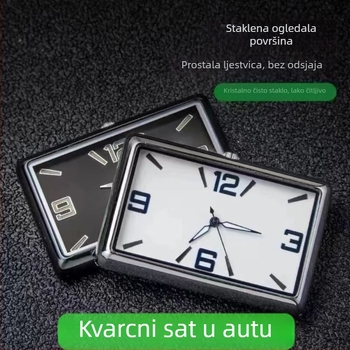 Kvadratni auto sat, tijelo od legure, podesivi kut, mjerač temperature vode za auto, podrijetlo: Dongguan