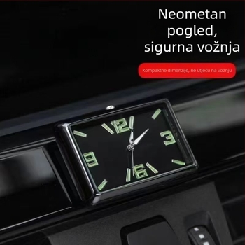 Kvadratni auto sat, tijelo od legure, podesivi kut, mjerač temperature vode za auto, podrijetlo: Dongguan