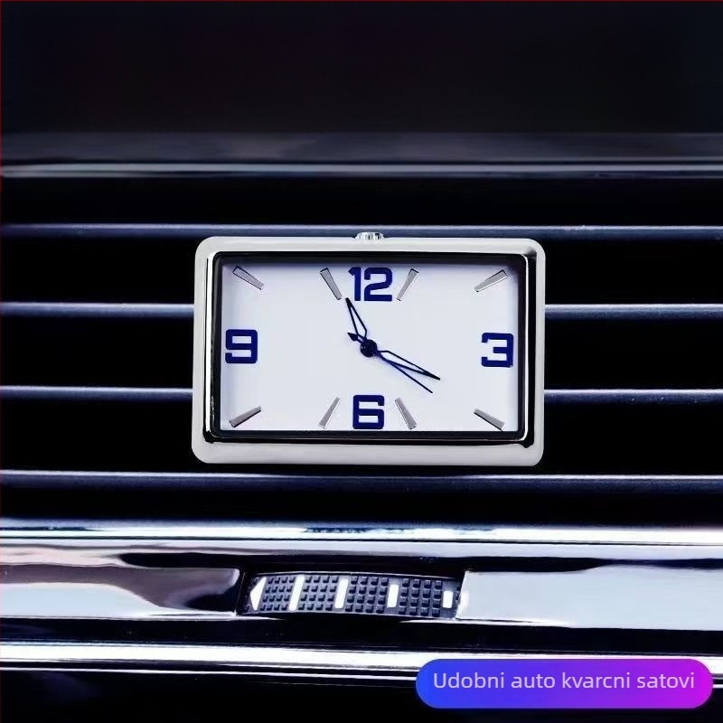 Kvadratni auto sat, tijelo od legure, podesivi kut, mjerač temperature vode za auto, podrijetlo: Dongguan