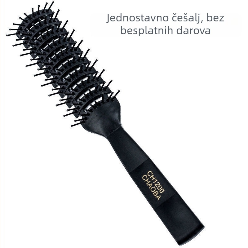 Češalj za stiliziranje kose za muškarce — za kratku kosu, pun i kovrčav izgled, antistatijski, stražnji stil