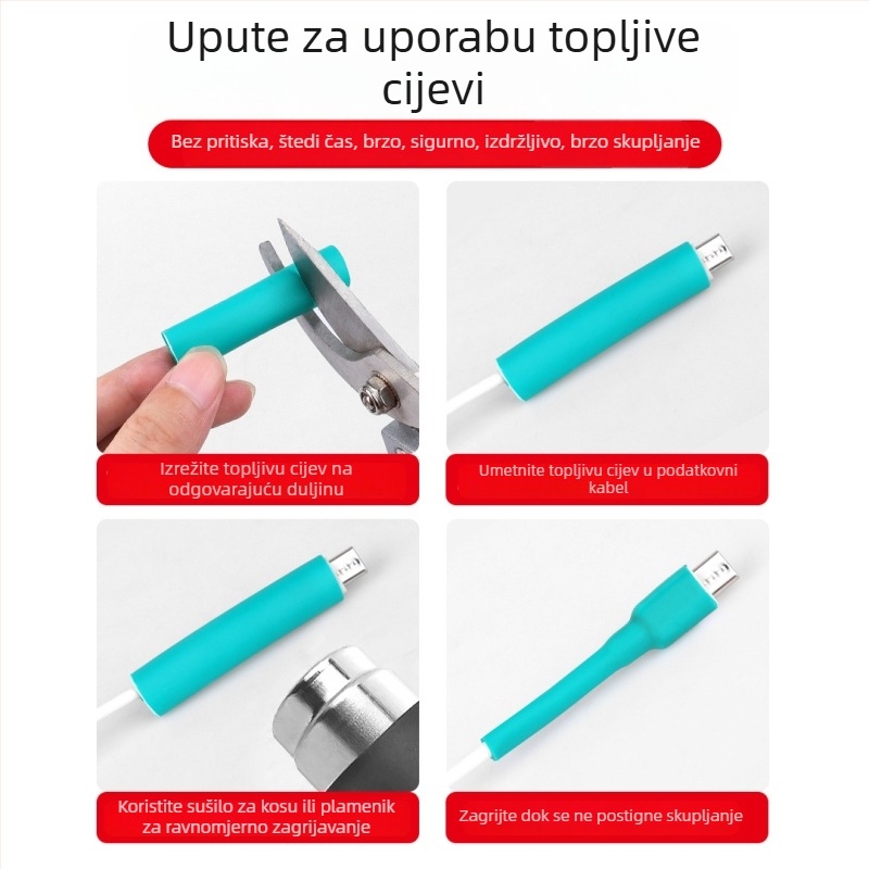 Zaštitna omotnica za kabel za podatke – Marka Jts/Jutai; Model Data cable protective cover; Vrsta uvijanja: zaštitni kabel; Stil uvijanja: minimalistički; Materijal: cijev
